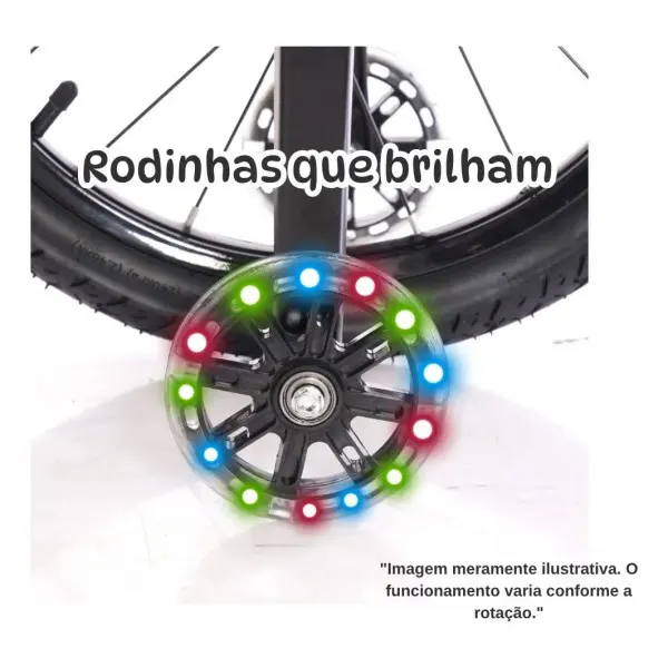 Bicicleta Infantil Azul com Branco Aro 14 - Imagem 2