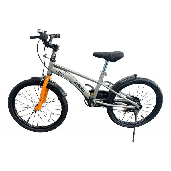 Bicicleta Infantil Aro 20 cinza lateral