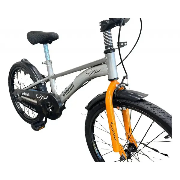 Bicicleta Infantil Aro 20 Cinza - Imagem 3