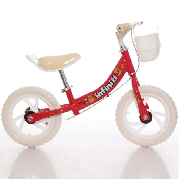 bicicleta balance aro 12 vermelha e branca