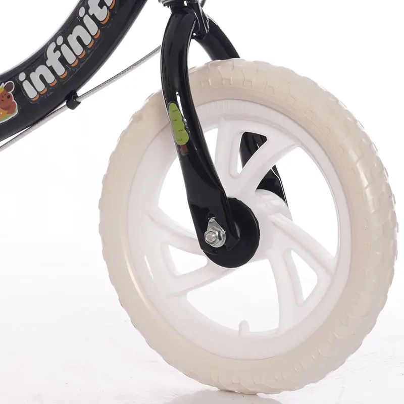 bicicleta infantil balance aro 12 preta branca
